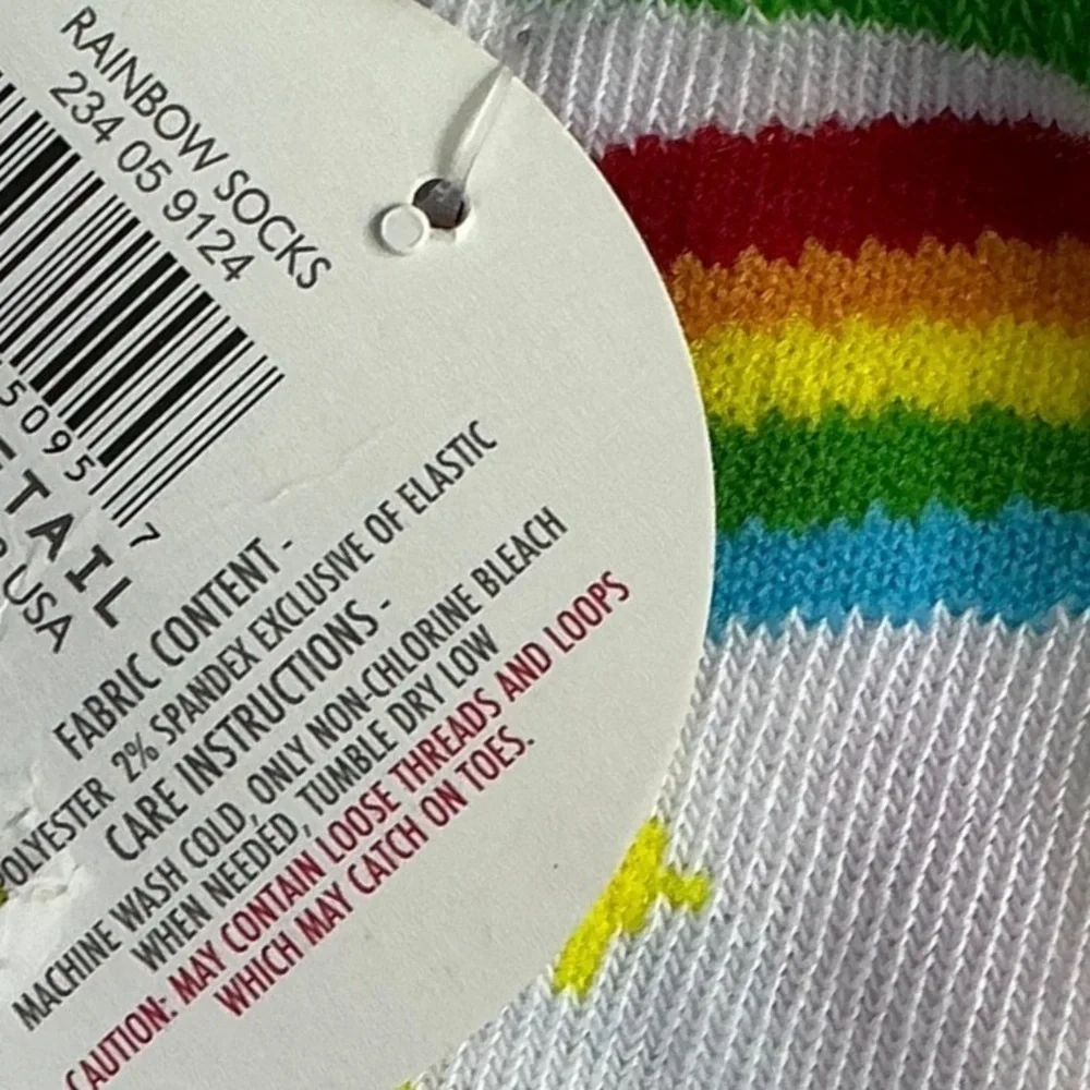 St Patrick Irish Pot of Gold Rainbow Lucky Ankle Socks Adult One Size New Unisex